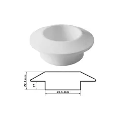 Szellőzőkarika Műanyag Fehér/20 db