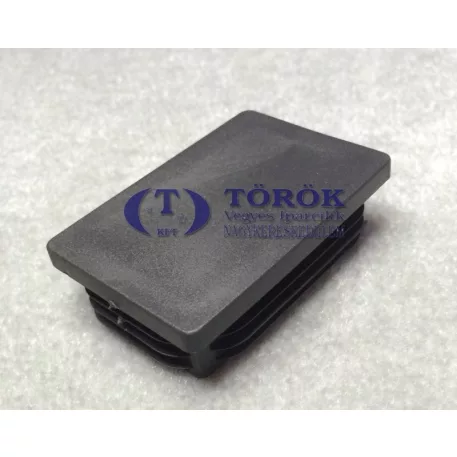 ZÁRÓDUGÓ MŰA.60X40 RECÉS FEKETE/50 DB