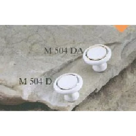 BÚTORGOMB M504 MŰA.FEHÉR EZÜST KAR/20