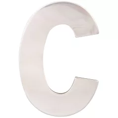 Házszám Fém C Normál Fehér