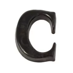 Házszám Fém C Normál Fekete