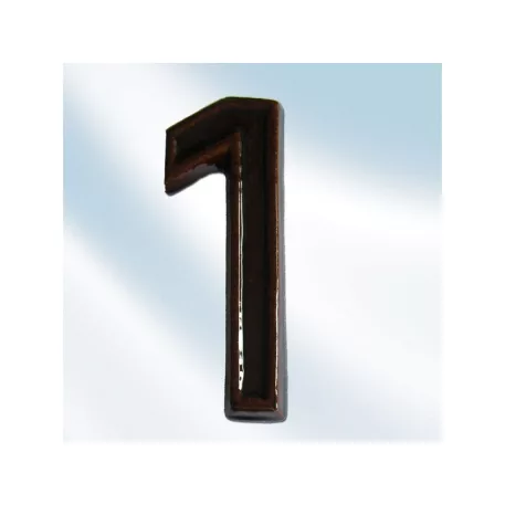 Kerámia Házszám 1 Barna