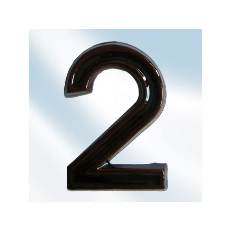 Kerámia Házszám 2 Barna