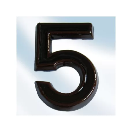 Kerámia Házszám 5 Barna