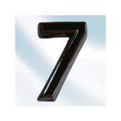 Kerámia Házszám 7 Barna