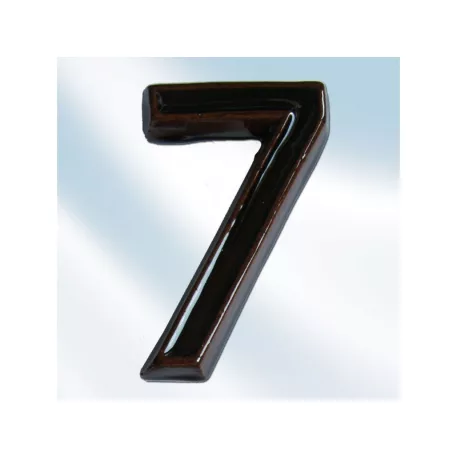 Kerámia Házszám 7 Barna
