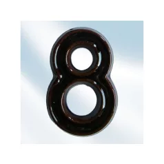 Kerámia Házszám 8 Barna