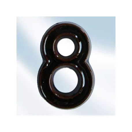 Kerámia Házszám 8 Barna