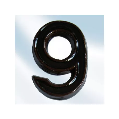 Kerámia Házszám 9 Barna