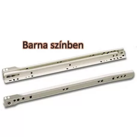 Fiókcsuszka Fém 550 mm Görgős/5 pár Barna