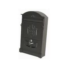 Postaláda Öntött Címeres Fekete