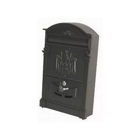Postaláda Öntött Címeres Fekete