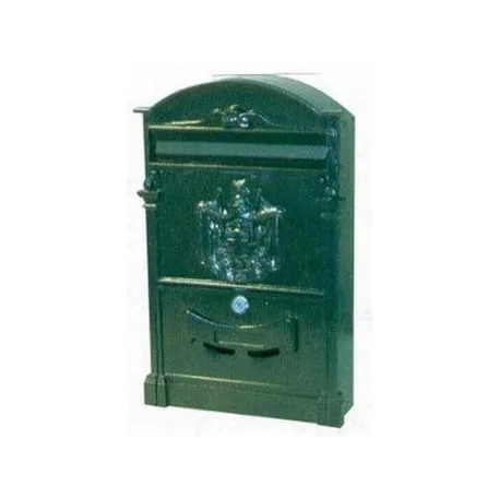 Postaláda Öntött Címeres Zöld