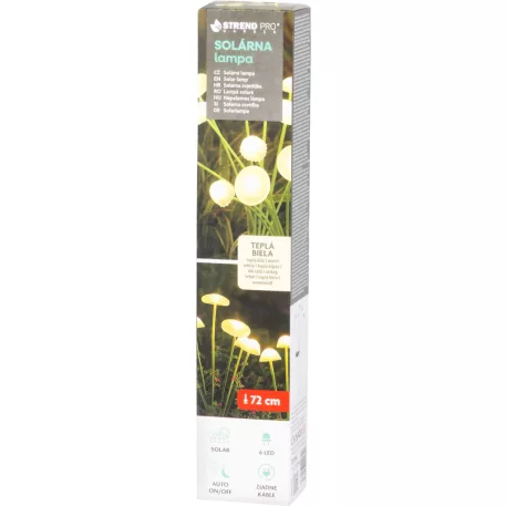 Kerti Lámpa Strend, 72 cm, Napelemes, 6X Led, AA