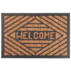 Lábtörlő Matt Gumi/Panama 40 X 60 cm Welcome