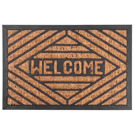 Lábtörlő Matt Gumi/Panama 40 X 60 cm Welcome