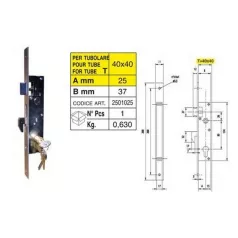 Zár Portálzár 4 cm+betét Ibfm Kampós 2501