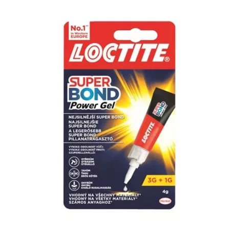 Pillanatragasztó Loctite Super Bond Power Gél 3+1 gr. 