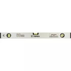 TOPEX Vízmérték 29C305 120 cm. Acél. 3 Libella