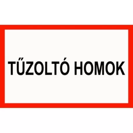 Tűzoltó homok - utánvilágító öntapadó, 160*240 mm