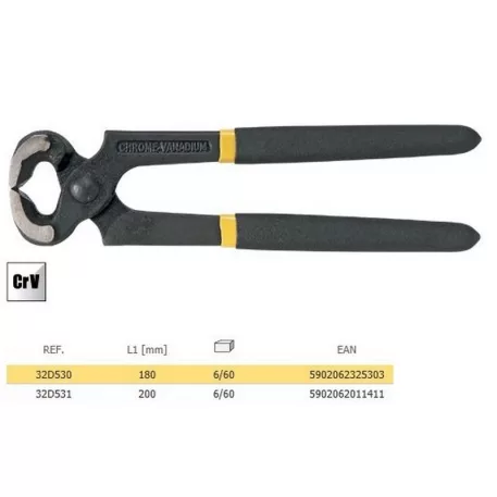 HARAPÓFOGÓ TOPEX 32D530 180 MM PVC NY