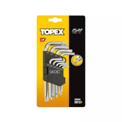 ÖT LAPÚ KULCS KLT TOPEX 35D950 TS10-50 9 R lyukas