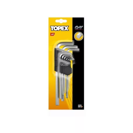 IMBUSZKULCS KLT TOPEX 35D956 9R HOSZÚ 1,5-10 MM