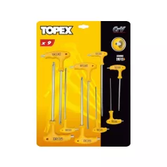 TORX KULCS KLT TOPEX 35D968 T- NYELŰ 9 R