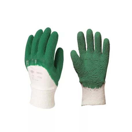 Mártott Zöld Krepp Latex, Erős, Érdes, Szellőző Kézhát(7)
