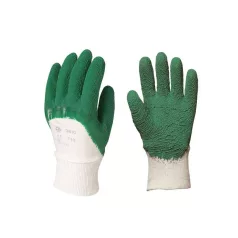   Mártott Zöld Krepp Latex, Erős, Érdes, Szellőző Kézhát(9)