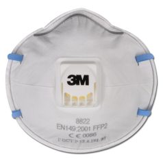 3M 8822 FFP2S Részecskeszűrő Szelepes Félálarc,10b/dob