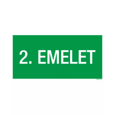 2. Emelet - utánvilágító műanyag, 300*150 mm