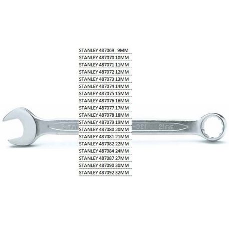 Csillag-Villáskulcs Stanley 487072 12 mm