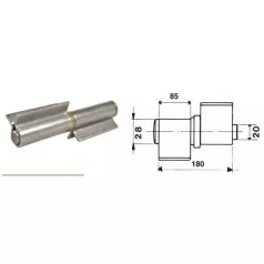 Kivehetőcsapú P.Ibfm 180 mm /4 db