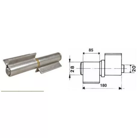Kivehetőcsapú P.Ibfm 180 mm /4 db