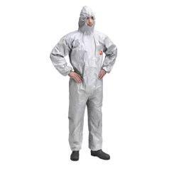 Tychem F Szürke Vegyszerálló Overál (L)