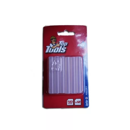 Ragasztópatron Top Tools 42E081/12 db 8 mm 50 mm Hosszú