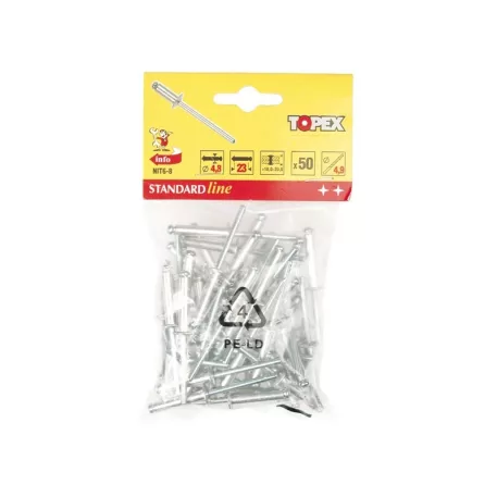 TOPEX Popszegecs 43E504 4,8x14/50 db