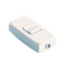 Kapcsoló Zsinórhoz 4A 250V Fehér 440 /Lapos/