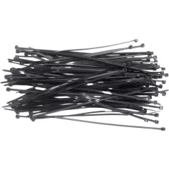 Kábelkötegelő Top Tools 2,5x100 mm/100 db Fekete