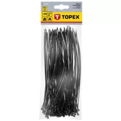 TOPEX Kábelkötegelő 44E972 2,5x200 mm/100 db Fekete