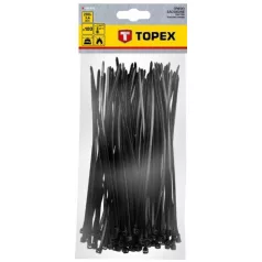 TOPEX Kábelkötegelő 44E976 3,6x200 mm/100 db Fekete