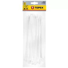 TOPEX Kábelkötegelő 44E977 4,8x200 mm/75 db Fehér