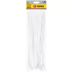TOPEX Kábelkötegelő 44E981 4,8x370 mm/75 db Fehér