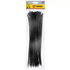 TOPEX Kábelkötegelő 44E982 4,8x370 mm/75 db Fekete
