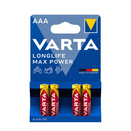 Varta Longlife Max Power Alkáli Mikro Elem AAA B4