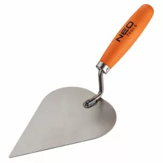   Kőműves Kanál Neo 50-105, Szív Alakú, 190 mm, Fa Markolat
