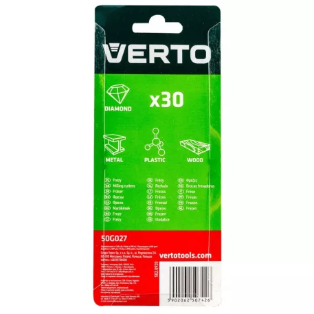 Gyémántfúró-Csiszoló Klt. Verto 50G027, 30 db