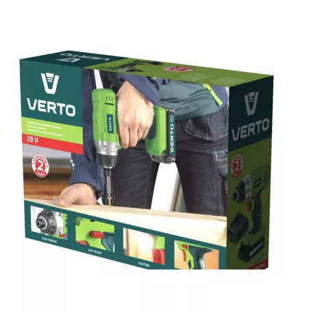 VERTO Akkus Ütvecsavarozó 50G292, 20V