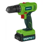 VERTO Akkus Fúró 50G293 2x20V, Li-Ion/1.5 Ah, koffer + fénykészlet